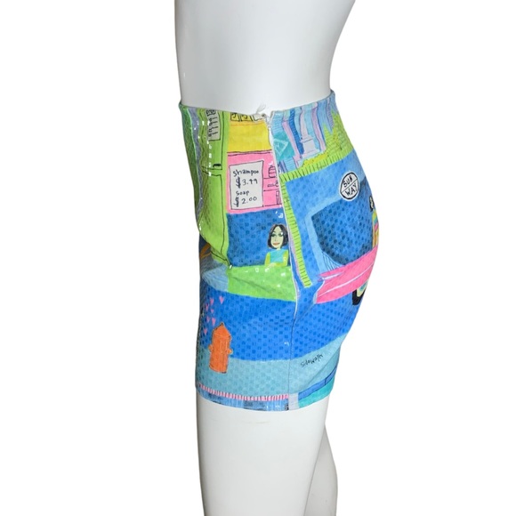 Vintage 90s Linda Segal mini skirt women’s size 6 - Picture 4 of 5